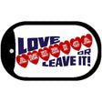 Love America Or Metal Novelty Dog Tag Necklace DT-144
