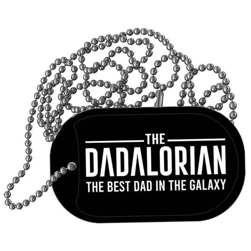 The Dadalorian Metal Novelty Dog Tag Necklace DT-14505