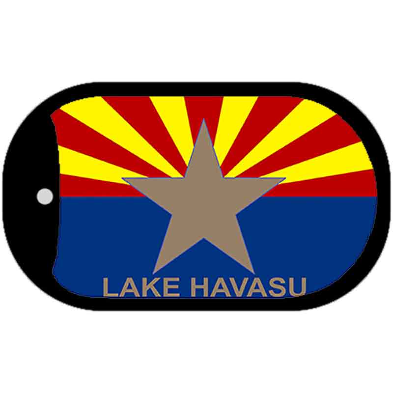 Lake Havasu Arizona State Flag Metal Novelty Dog Tag Necklace DT-1452