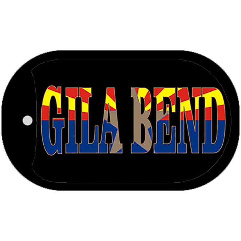 Gila Bend Arizona State Flag Metal Novelty Dog Tag Necklace DT-1469