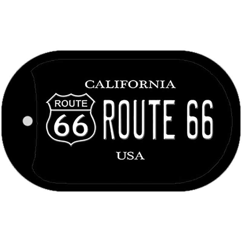 Route 66 California Novelty Metal Dog Tag Necklace DT-1481