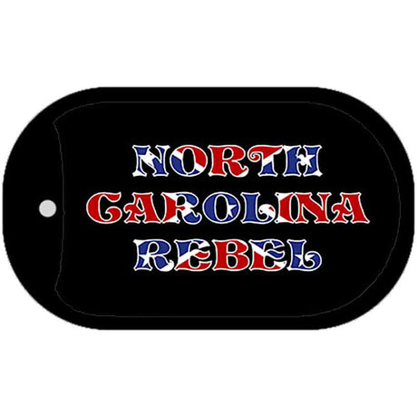 North Carolina Rebel Dog Tag Kit Novelty Necklace DT-1488