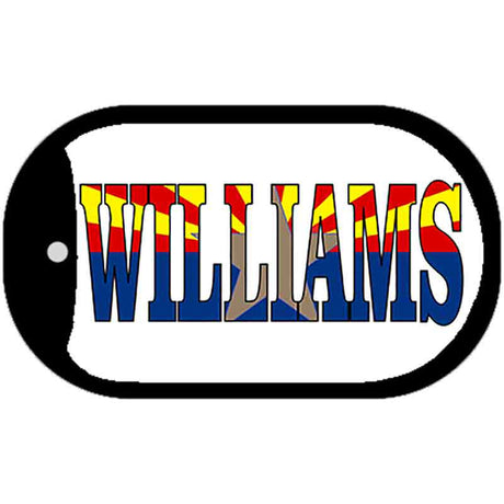 Williams Arizona State Flag Metal Novelty Dog Tag Necklace DT-1493