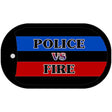 Police vs Fire Novelty Dog Tag Necklace DT-1498