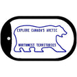 Northwest Territories Blank Novelty Metal Dog Tag Necklace DT-1507