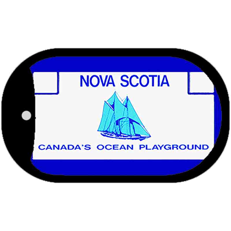 Nova Scotia Blank Novelty Metal Dog Tag Necklace DT-1508