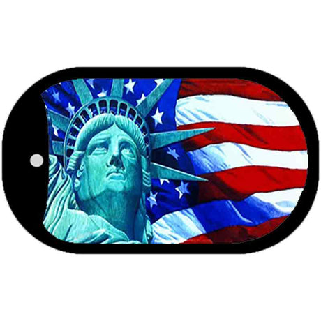 Lady Liberty Metal Novelty Dog Tag Necklace DT-150