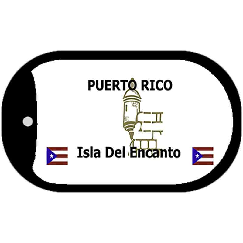 Puerto Rico Blank Novelty Metal Dog Tag Necklace DT-1511