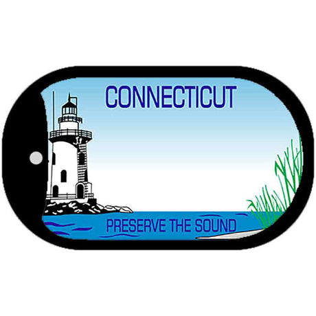 Connecticut State Blank Novelty Metal Dog Tag Necklace DT-1518