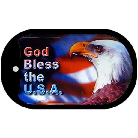 God Bless the USA Metal Novelty Dog Tag Necklace DT-151