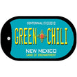 Green Chili Teal New Mexico Novelty Metal Dog Tag Necklace DT-1524