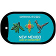 Green Chili and Road Runner Teal New Mexico Novelty Metal Dog Tag Necklace DT-1527