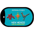 Red Chili and Road Runner Teal New Mexico Novelty Metal Dog Tag Necklace DT-1528