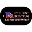 Leave the USA Metal Novelty Dog Tag Necklace DT-1533