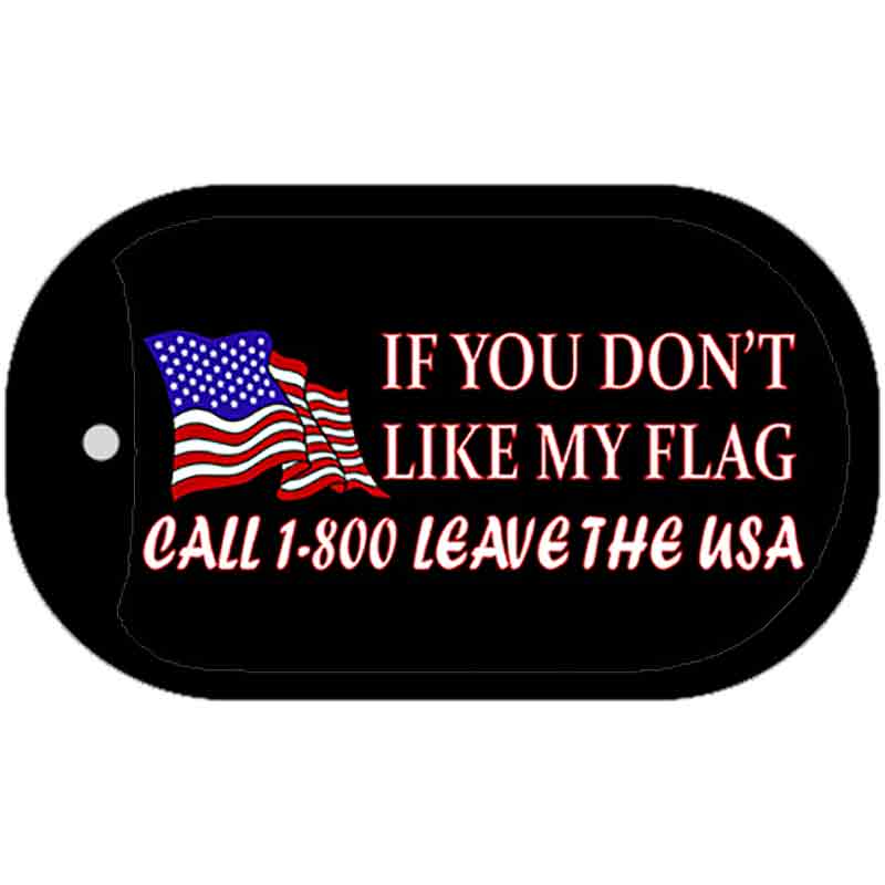 Leave the USA Metal Novelty Dog Tag Necklace DT-1533