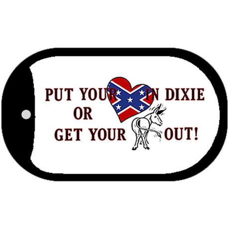 Heart In Dixie Metal Novelty Dog Tag Necklace DT-158