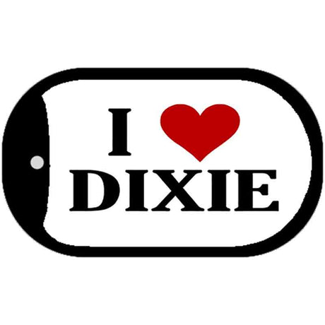 I Love Dixie Dog Tag Kit Novelty Necklace DT-160