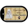 Cocker Spaniel Pencil Sketch Novelty Metal Dog Tag Necklace DT-1700