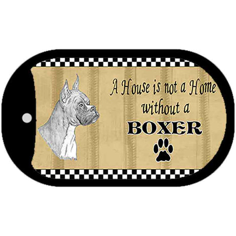 Boxer Pencil Sketch Novelty Metal Dog Tag Necklace DT-1708