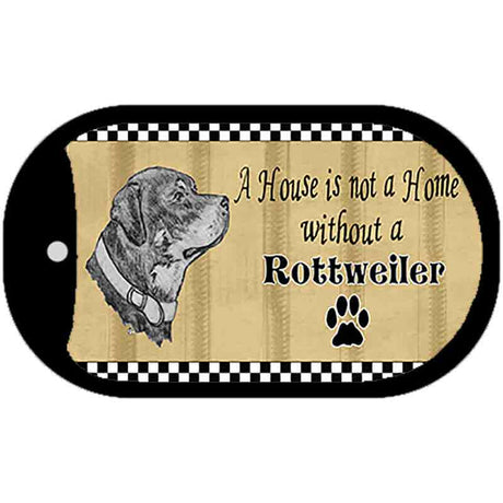 Rottweiler Pencil Sketch Novelty Metal Dog Tag Necklace DT-1717