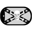 Confederate Skull Dog Tag Kit Novelty Necklace DT-171