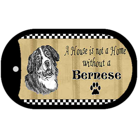 Bernese Pencil Sketch Novelty Metal Dog Tag Necklace DT-1728