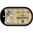 Grifton Pencil Sketch Novelty Metal Dog Tag Necklace DT-1730