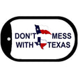 Dont Mess With Texas Novelty Metal Dog Tag Necklace DT-178