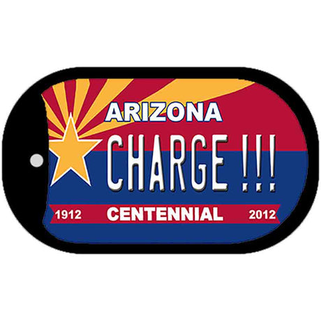 Charge!!! Arizona Centennial Novelty Metal Dog Tag Necklace DT-1812