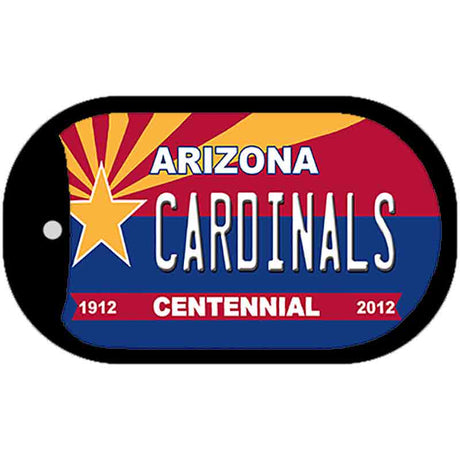 Cardinals Arizona Centennial Novelty Metal Dog Tag Necklace DT-1815