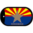 Kingman Arizona State Flag Metal Novelty Dog Tag Necklace DT-1829