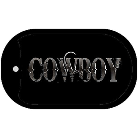 Cowboy Novelty Metal Dog Tag Necklace DT-1834