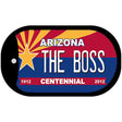 The Boss Arizona Centennial Novelty Metal Dog Tag Necklace DT-1839