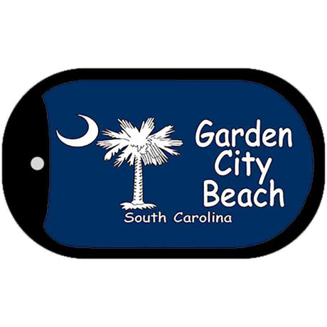 Garden City Beach Flag Novelty Metal Dog Tag Necklace DT-183