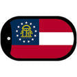 Georgia State Flag Metal Novelty Dog Tag Necklace DT-1843