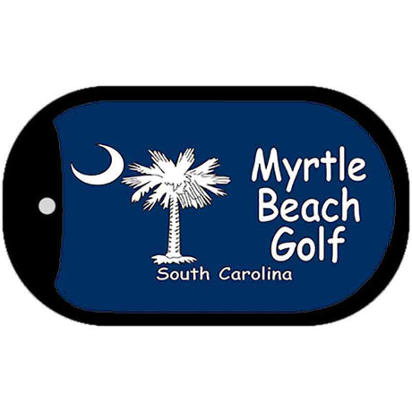 Myrtle Beach Golf Flag Novelty Metal Dog Tag Necklace DT-184