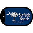 Surfside Beach Flag Novelty Metal Dog Tag Necklace DT-185