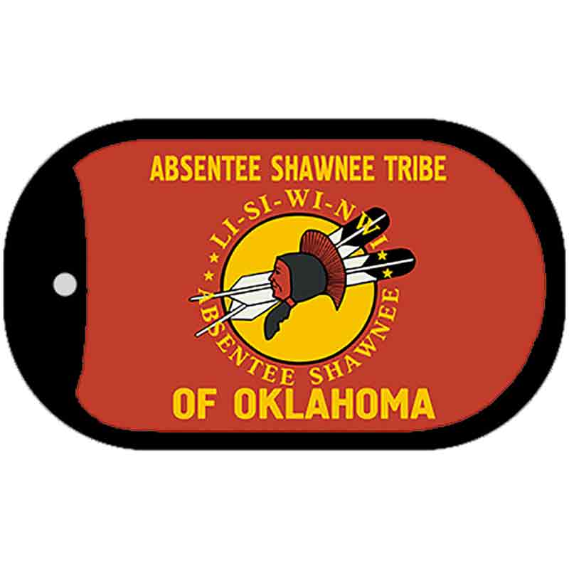 Absentee Shawnee Tribe Novelty Metal Dog Tag Necklace DT-1865
