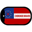 Cherokee Braves Tribe Novelty Metal Dog Tag Necklace DT-1867