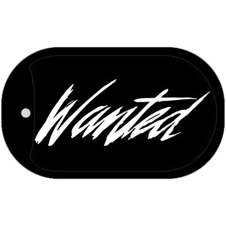 Wanted Novelty Metal Dog Tag Necklace DT-1899