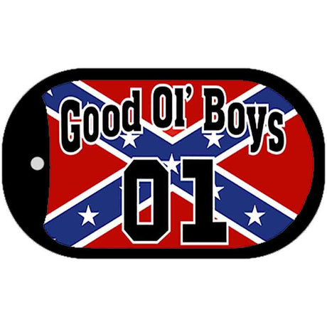 Good Ol' Boys Confederate Flag Dog Tag Kit Novelty Necklace DT-1928