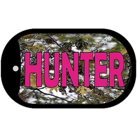 Hunter Pink Novelty Metal Dog Tag Necklace DT-1932