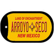 Arroyo Seco Yellow New Mexico Novelty Metal Dog Tag Necklace DT-1942