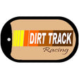 Dirt Track Racing Novelty Metal Dog Tag Necklace DT-2006