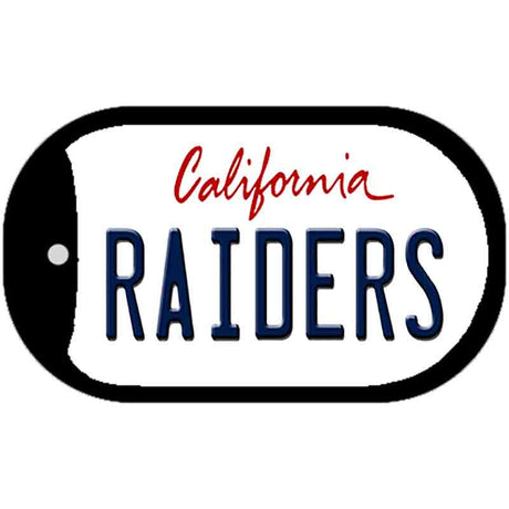 Raiders California Novelty Metal Dog Tag Necklace DT-2036