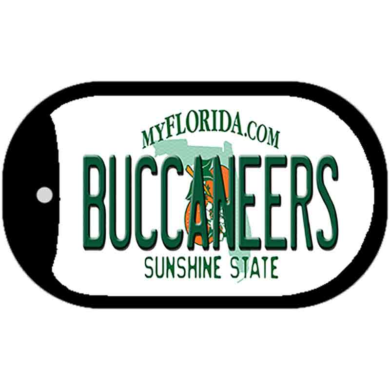 Buccaneers Florida Novelty Metal Dog Tag Necklace DT-2038