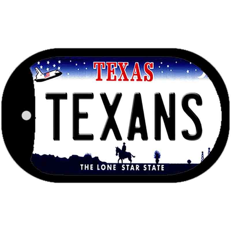 Texans Texas Novelty Metal Dog Tag Necklace DT-2061