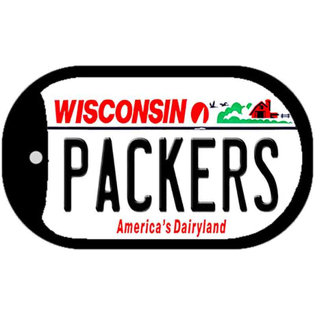 Packers Wisconsin Novelty Metal Dog Tag Necklace DT-2064