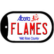 Flames Alberta Novelty Metal Dog Tag Necklace DT-2065