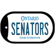 Senators Ontario Novelty Metal Dog Tag Necklace DT-2069